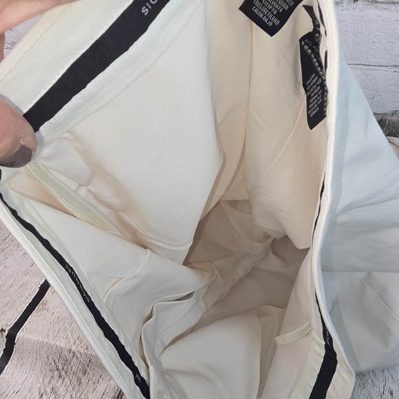 Jones New York Signature Ivory Dress Pants Lined Wide Leg Luxury Womens 14 Euc - Picture 6 of 6